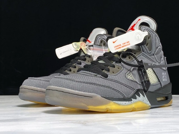 Cheap LUCY CT8480-001 Jordan 5 Air Off-White Black x 0825